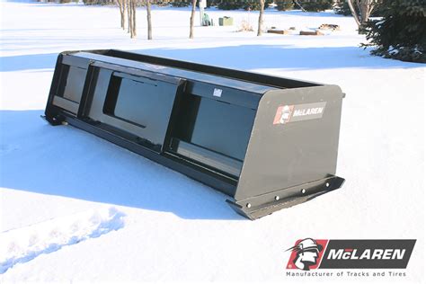 skid steer snow pusher box|best skid steer snow plow.